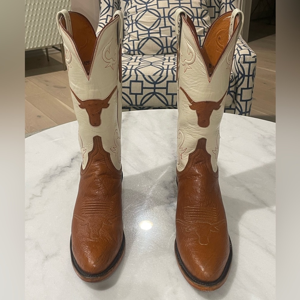 HARD TO FIND!! LUCCHESE UT LONGHORN LADIES BOOT SIZE 8.5 B 🤘🏽🤘🏽🤘🏽